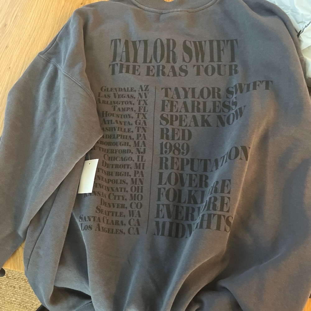 Taylor Swift eras tour crewneck SMALL